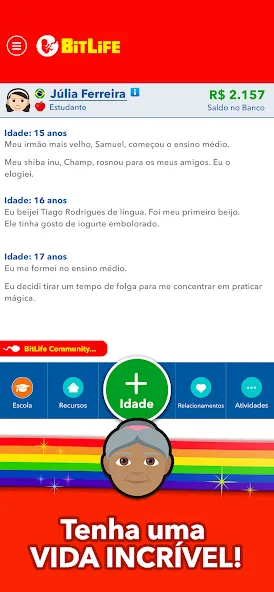 BitLife BR - Simulação de vida (БитЛайф БР)  [МОД Все открыто] Screenshot 4