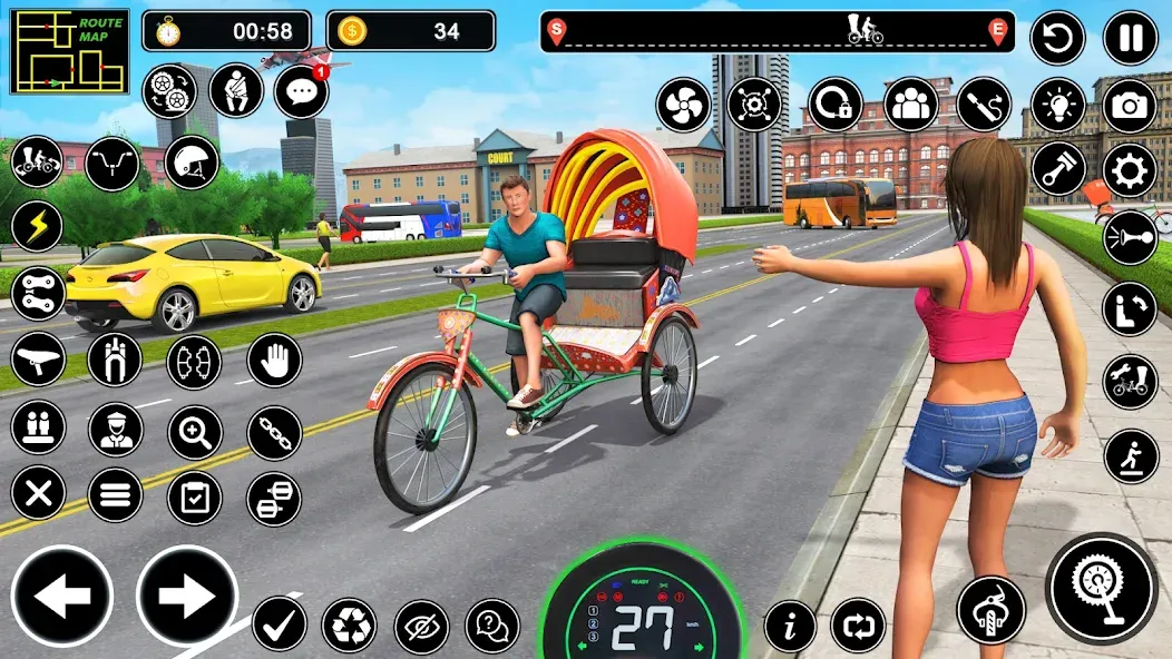 BMX Cycle Games 3D Cycle Race (игры на велосипеде 3D гонка)  [МОД Menu] Screenshot 1