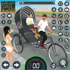 Взломанная BMX Cycle Games 3D Cycle Race (игры на велосипеде 3D гонка)  [МОД Menu] - последняя версия apk на Андроид