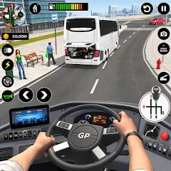 Взломанная Bus Simulator - Driving Games  [МОД Все открыто] - стабильная версия apk на Андроид