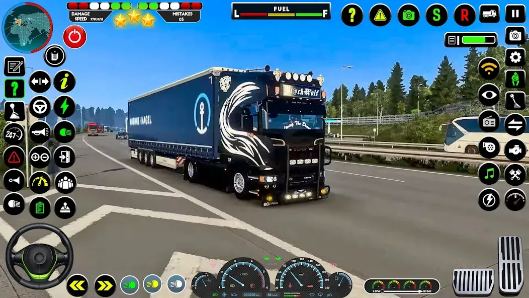 Truck Driving Euro Truck Game  [МОД Unlocked] Screenshot 4