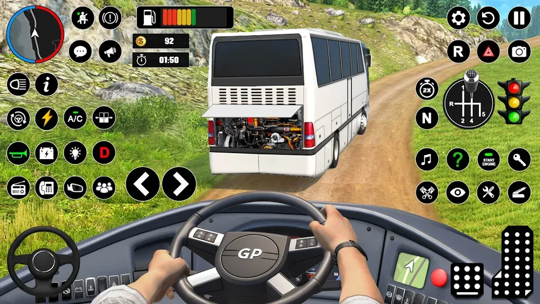 Offroad Bus Simulator Bus Game (Оффроуд Автобус Симулятор Игра)  [МОД Все открыто] Screenshot 3