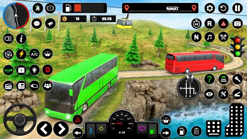 Offroad Bus Simulator Bus Game (Оффроуд Автобус Симулятор Игра)  [МОД Все открыто] Screenshot 5