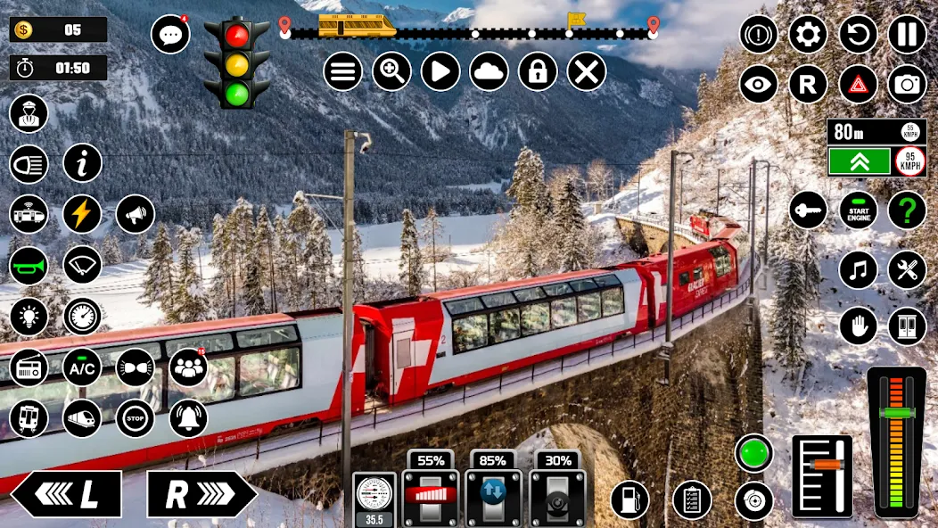 Railway Train Simulator Games  [МОД Mega Pack] Screenshot 5