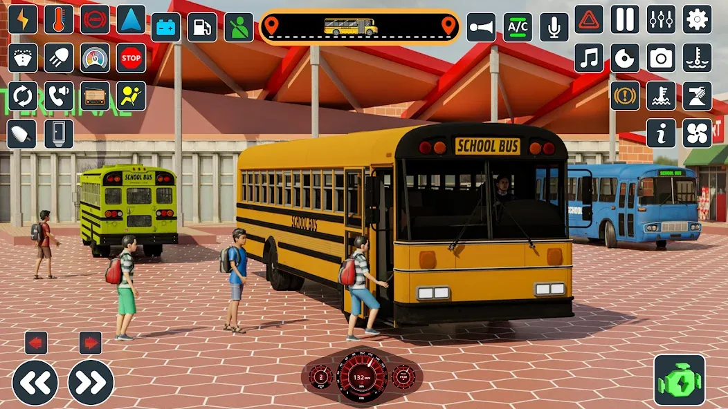 School Bus 3d : City Bus Games (Школьный автобус симулятор игры на автобусе)  [МОД Unlimited Money] Screenshot 2