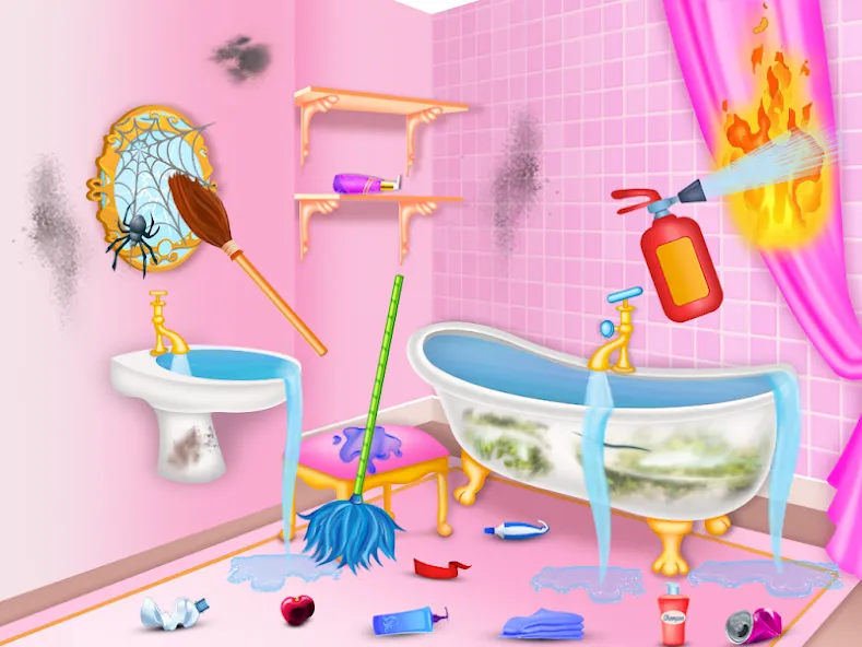 Princess house cleaning advent  [МОД Menu] Screenshot 1