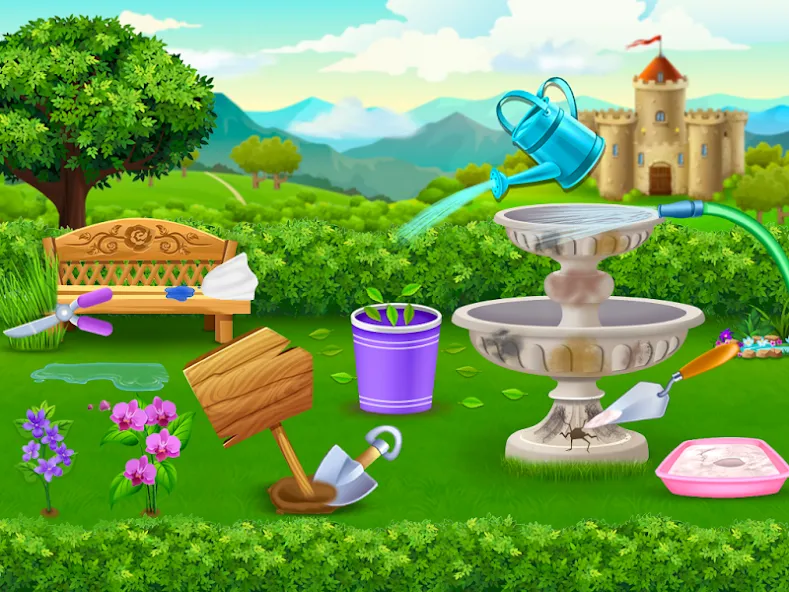 Princess house cleaning advent  [МОД Menu] Screenshot 3