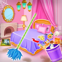 Взлом Princess house cleaning advent  [МОД Menu] - стабильная версия apk на Андроид