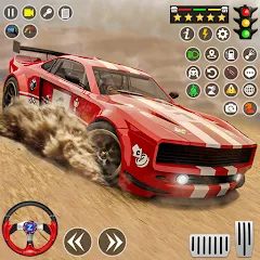 Взломанная Real Rally Drift & Rally Race (Риал Ралли)  [МОД Много монет] - полная версия apk на Андроид