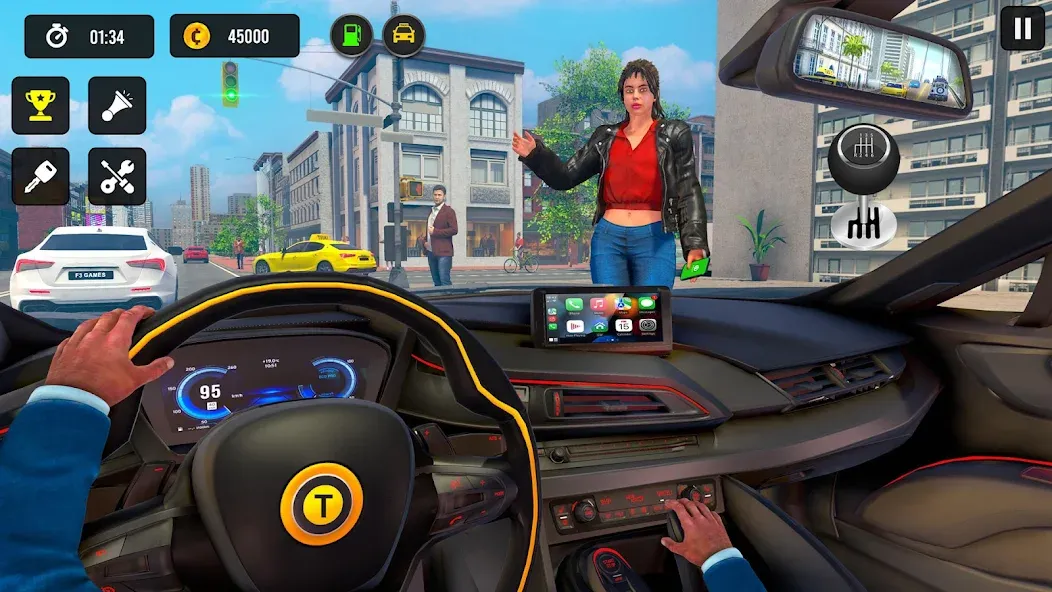 Taxi Simulator 3d Taxi Driver  [МОД Меню] Screenshot 1