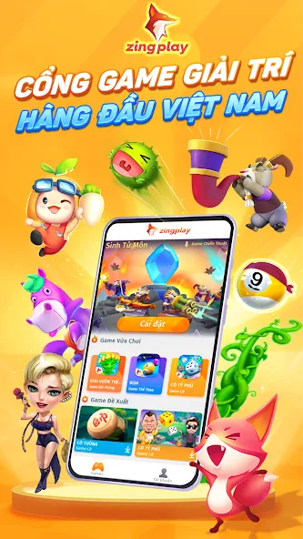 ZingPlay HD Cổng game giải trí  [МОД Много денег] Screenshot 1