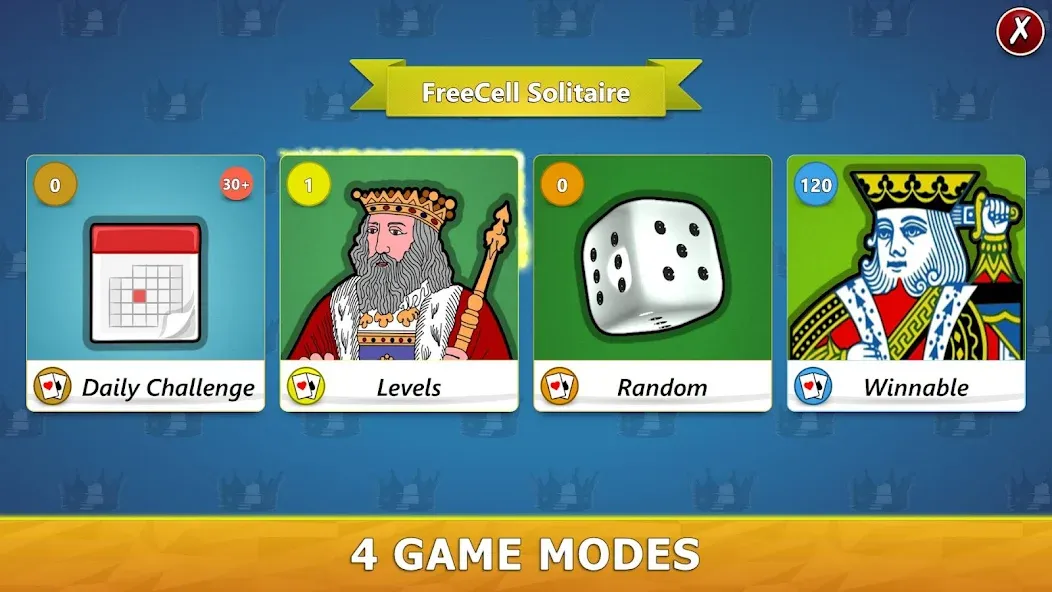 FreeCell Solitaire - Card Game  [МОД Mega Pack] Screenshot 3