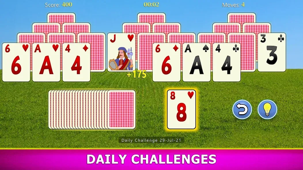 TriPeaks Solitaire Mobile  [МОД Бесконечные деньги] Screenshot 5