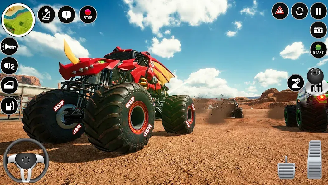 Extreme Monster Truck Game 3D (Монстр Трак Экстремальные Игры)  [МОД Много денег] Screenshot 2