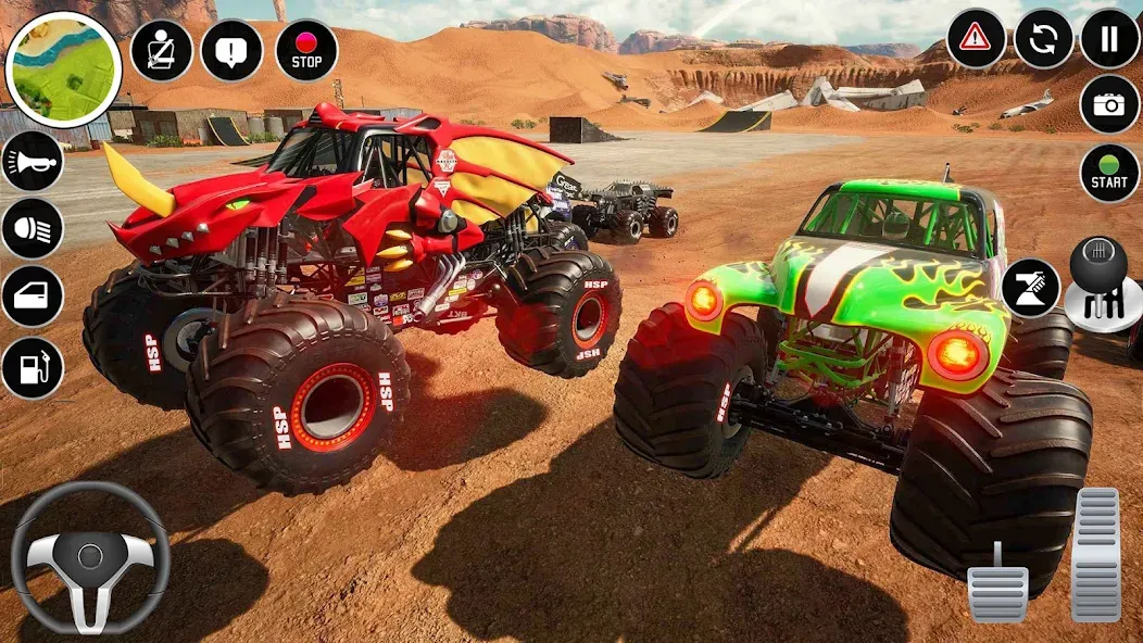 Extreme Monster Truck Game 3D (Монстр Трак Экстремальные Игры)  [МОД Много денег] Screenshot 3