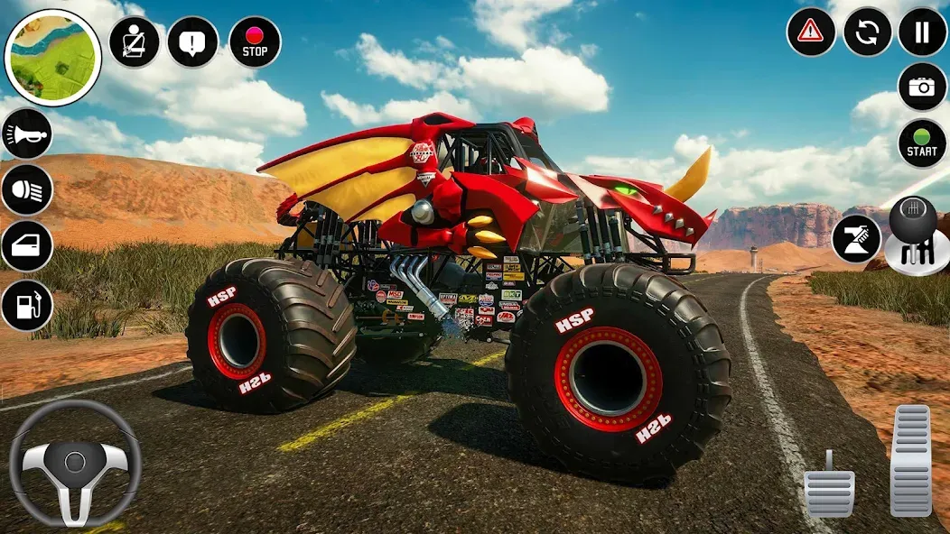 Extreme Monster Truck Game 3D (Монстр Трак Экстремальные Игры)  [МОД Много денег] Screenshot 4