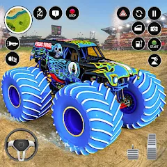 Скачать взломанную Extreme Monster Truck Game 3D (Монстр Трак Экстремальные Игры)  [МОД Много денег] - стабильная версия apk на Андроид