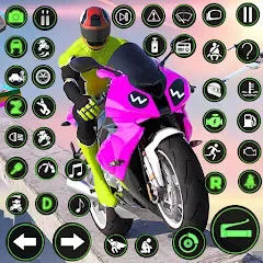 Скачать взломанную Racing Bike Stunt Games Master (Гонки на мотоциклах Мастер игр в трюки)  [МОД Unlimited Money] - стабильная версия apk на Андроид