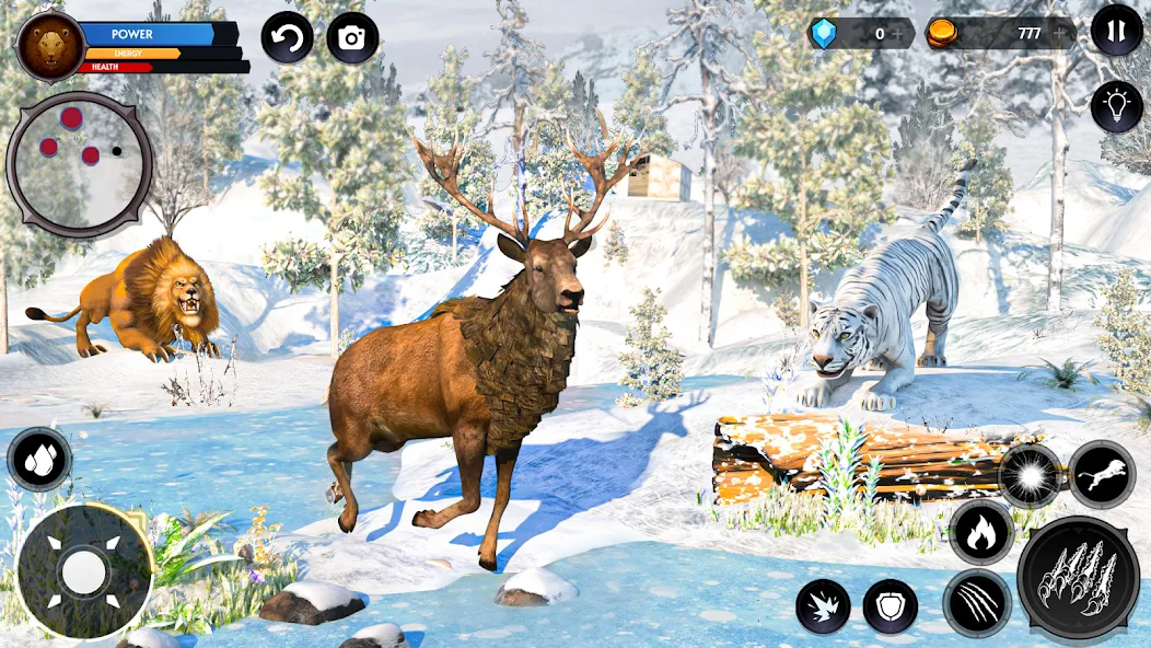 Lion Simulator Wild Lion Games  [МОД Бесконечные деньги] Screenshot 1