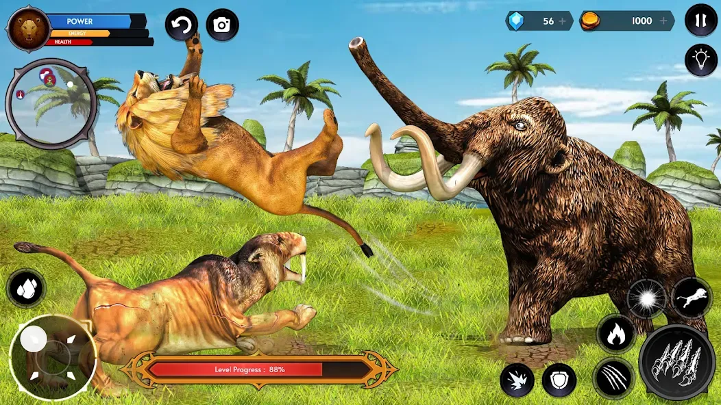 Lion Simulator Wild Lion Games  [МОД Бесконечные деньги] Screenshot 5