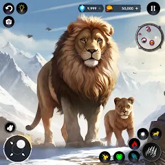 Взлом Lion Simulator Wild Lion Games  [МОД Бесконечные деньги] - последняя версия apk на Андроид