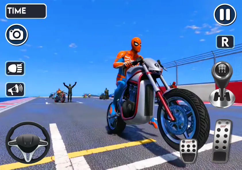 Spider Bike Stunt 3D Mega Ramp  [МОД Menu] Screenshot 4