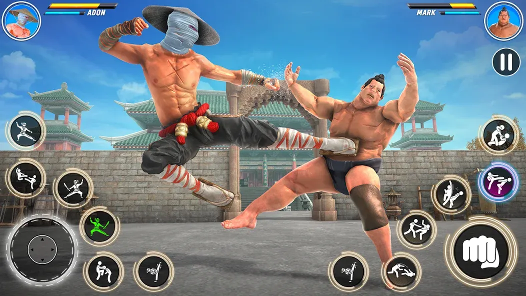 Kung Fu karate: Fighting Games  [МОД Много денег] Screenshot 4