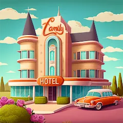 Взломанная Merge Hotel: Family Story Game (Мердж Отель)  [МОД Меню] - последняя версия apk на Андроид