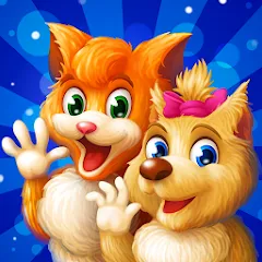 Скачать взломанную Cat & Dog Story Adventure Game  [МОД Много монет] - последняя версия apk на Андроид