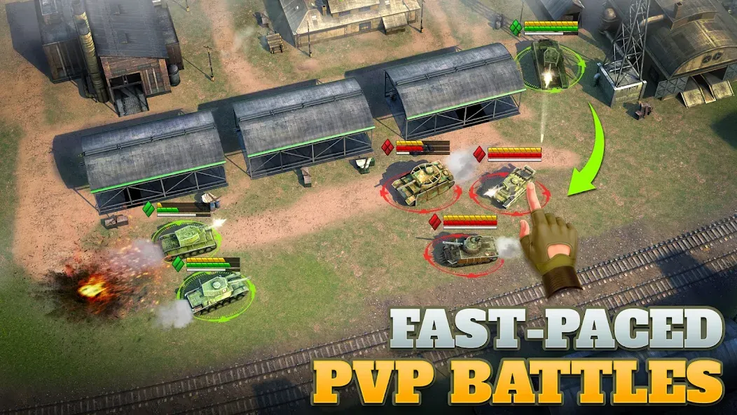 Tanks Charge: Online PvP Arena (Танковая атака)  [МОД Все открыто] Screenshot 3