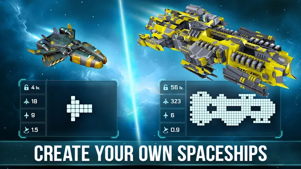 Space Arena: Construct & Fight (Спейс Арена)  [МОД Много монет] Screenshot 1