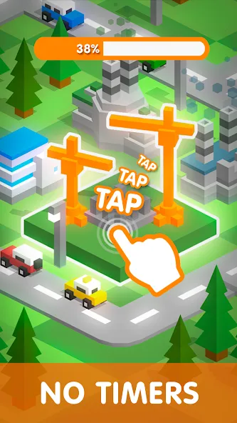 Tap Tap: Idle City Builder Sim  [МОД Unlimited Money] Screenshot 2