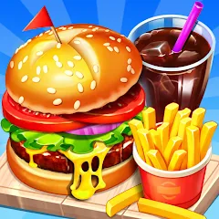 Скачать взломанную Cooking Restaurant Food Games  [МОД Mega Pack] - последняя версия apk на Андроид