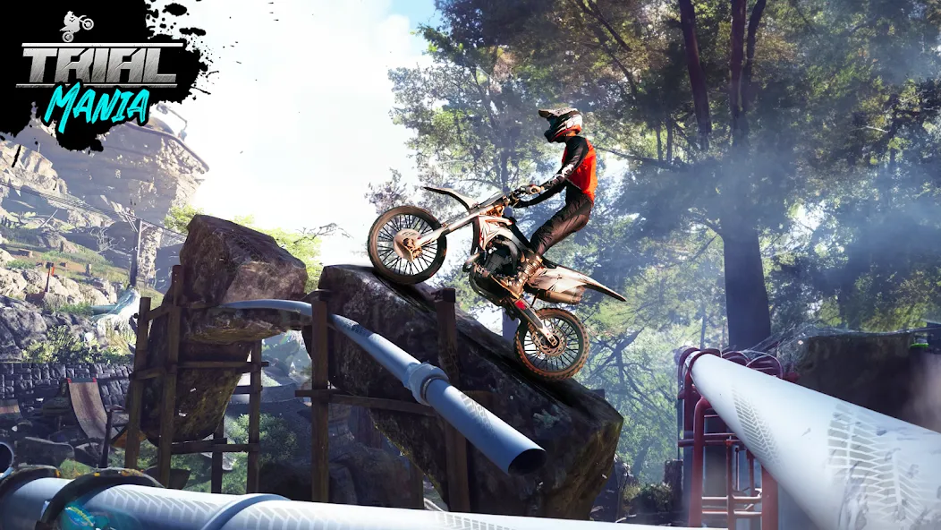 Trial Mania: Dirt Bike Games (Трайал Мания)  [МОД Unlocked] Screenshot 5