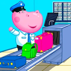 Взломанная Hippo: Airport Profession Game  [МОД Unlimited Money] - стабильная версия apk на Андроид