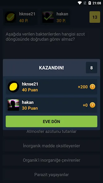 Biyoloji Quiz - PvP Online (Биология Квиз)  [МОД Menu] Screenshot 3