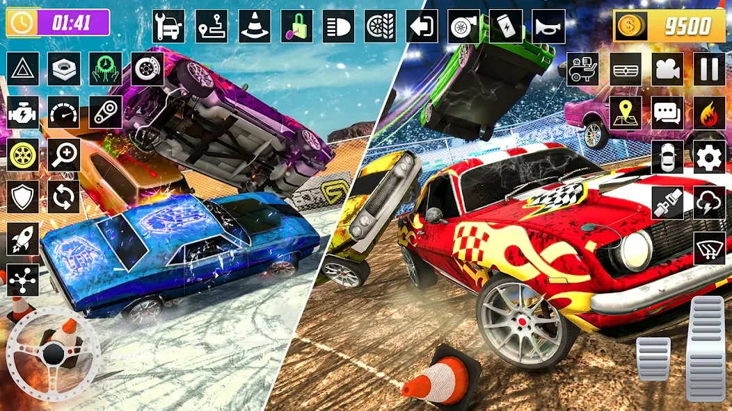 X Demolition Derby : Car Games  [МОД Бесконечные монеты] Screenshot 5