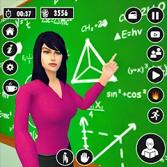 Взлом High School Teacher Life Game  [МОД Много монет] - последняя версия apk на Андроид