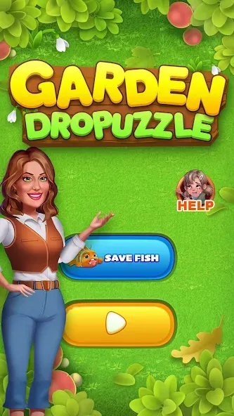 Garden Dropuzzle (Гарден Дропазл)  [МОД Unlimited Money] Screenshot 1