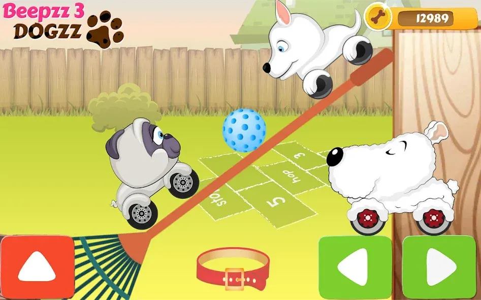 Racing games for kids - Dogs  [МОД Меню] Screenshot 4