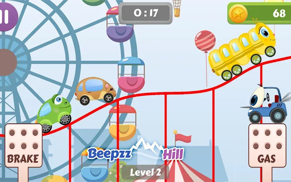 Car Racing game for toddlers  [МОД Меню] Screenshot 1