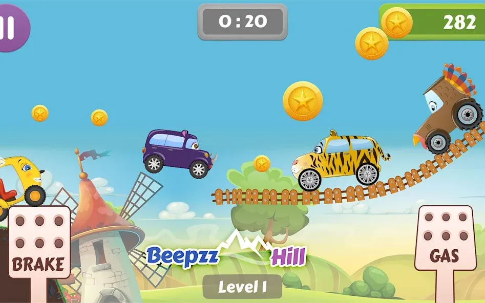 Car Racing game for toddlers  [МОД Меню] Screenshot 3