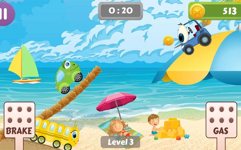 Car Racing game for toddlers  [МОД Меню] Screenshot 4