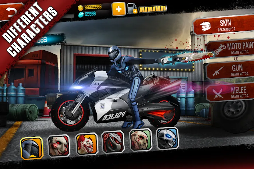 Death Moto 3 : Fighting  Rider (дет мото 3)  [МОД Unlimited Money] Screenshot 1