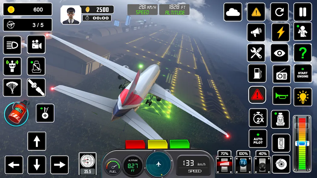 Pilot Flight Simulator Games  [МОД Menu] Screenshot 3