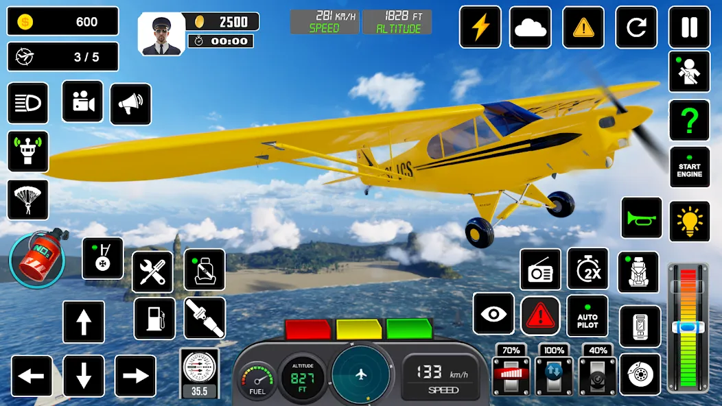 Pilot Flight Simulator Games  [МОД Menu] Screenshot 5