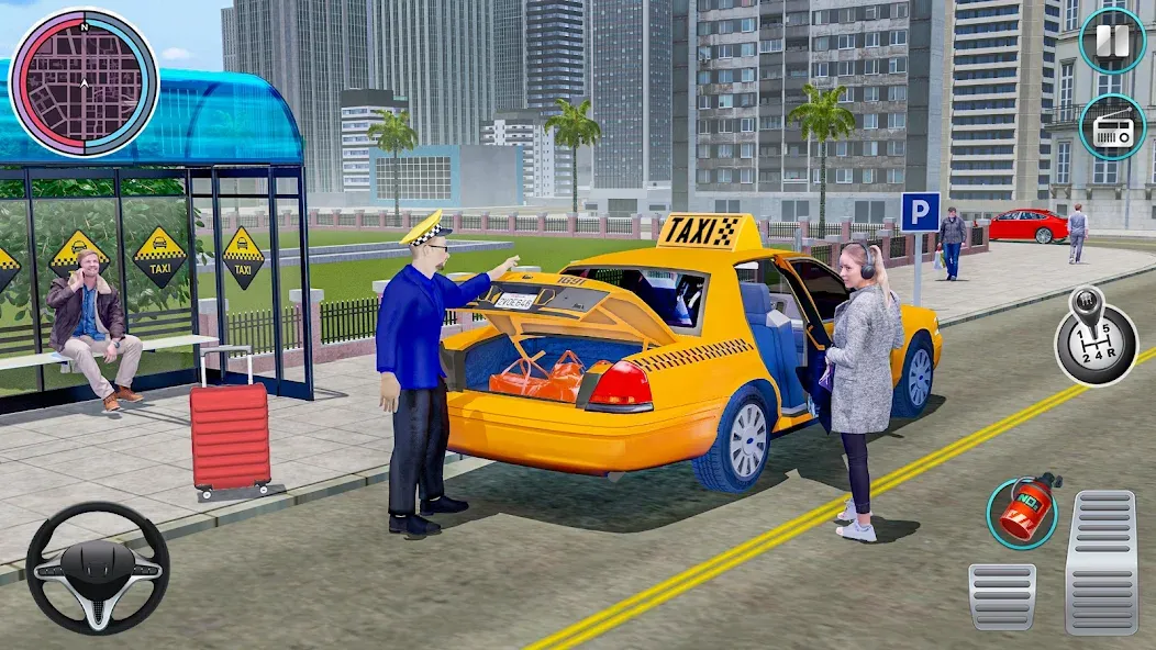 City Taxi Driving: Taxi Games  [МОД Unlimited Money] Screenshot 3