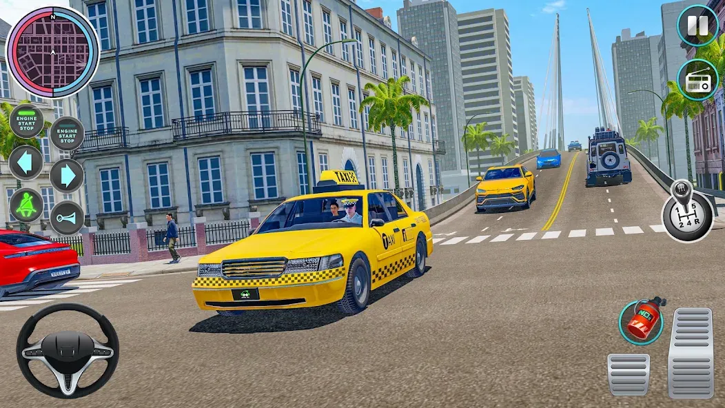 City Taxi Driving: Taxi Games  [МОД Unlimited Money] Screenshot 4