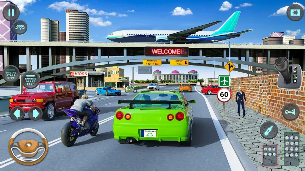 Modern Car Driving School Game  [МОД Unlimited Money] Screenshot 1