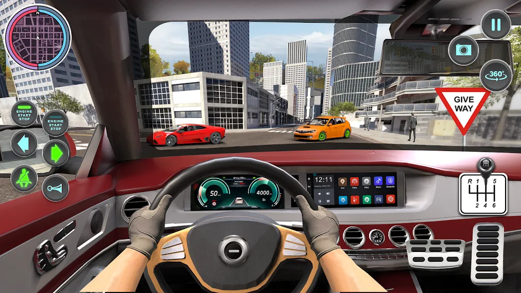 Modern Car Driving School Game  [МОД Unlimited Money] Screenshot 2